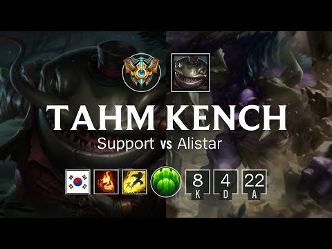 Tahm Kench Support vs Alistar - KR Challenger Patch 8.23