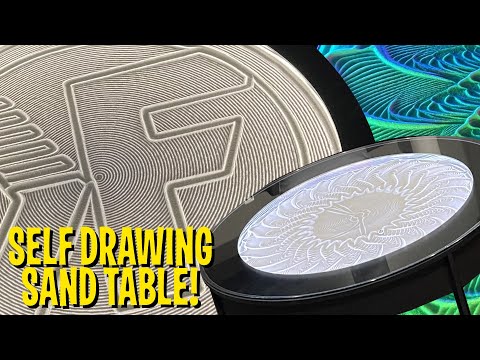 The SELF DRAWING Sand Coffee Table powered by Arduino!