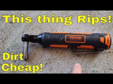 VEVOR 3/8" Cordless Electric Ratchet Wrench Set - Review - demo