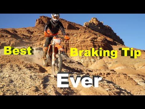 Best Rear Braking Tip EVER For Enduro Dirt Bike Riding - Stand UP!