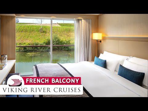 Viking River Cruises | French Balcony Stateroom Full Walkthrough Tour & Review 4K | Viking Longship