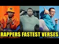 Fastest Rappers Verses