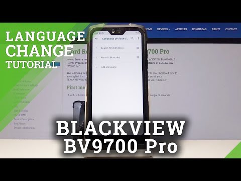 How to Change Language in BLACKVIEW BV9700 PRO - Language List