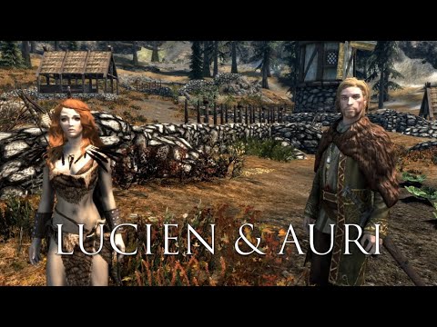 Lucien Flavius and Auri (Song of the Green) - All Conversations - Skyrim Follower Mod Interactions