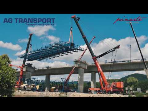 Zdvih 210t skruže na D3, úsek Žilina Strážov – Žilina Brodno