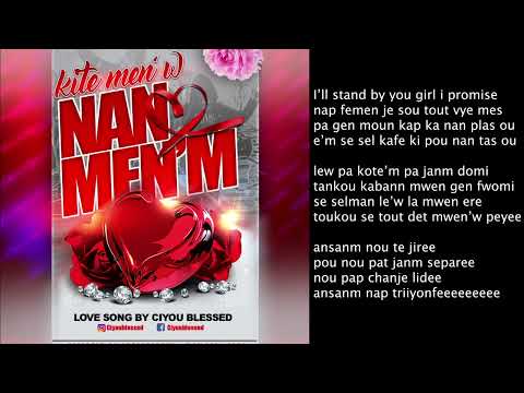 LOVE SONG BY CIYOU BLESSED Kite men'w nan men' m ❤️