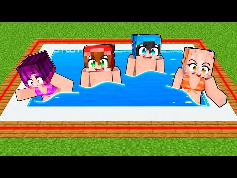 ATRAPADOS 24h en una PISCINA en Minecraft!