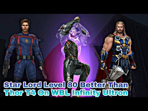 Star Lord Level 80 Better Than Thor T4 On WBL Infinity Ultron - Marvel Future Fight
