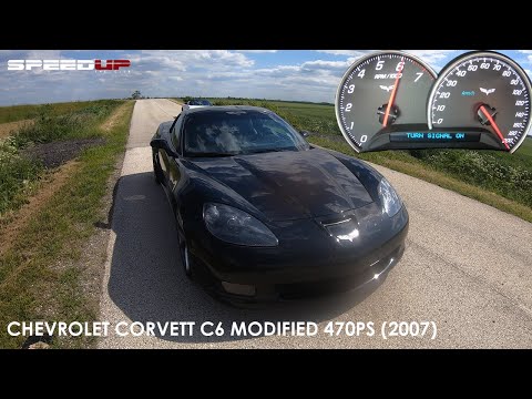 CHEVROLET CORVETTE C6 | Z06 BODY | TUNING 470PS | ACCELERATION & TOP SPEED | TEST | 100-200 | DRAGY