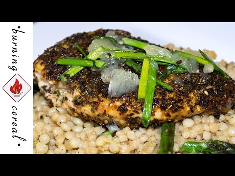 Blue Apron Review - Za'atar Chicken & Pearl Couscous - RECIPE