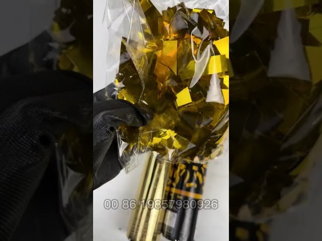 Vídeo relacionado con PrimePure Confeti Cañon - Canon de Confeti Estrellas Dorado - Pack 2 - Oro Tubo Cañon de Confetis para Boda, Fiesta, Cumpleaños, Aniversario y Graduacion