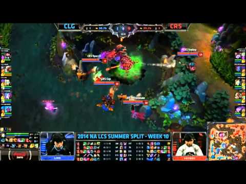 LCS NA Week 10 Day 1 CLG - CRS Highlights