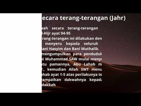 Substansi dan Strategi Dakwah Rasulullah SAW Periode Makkah