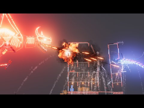 Flying Dragon Mech & Electro Dragon Attack - People Playground 1.22.3