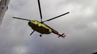 preview picture of video 'Vrtulník ve Vyšnej Boci'