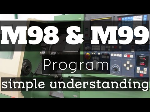 How to write M98 and M99 Code in CNC Machines|| Sub Program Call in CNC Machines ||CNC Programming
