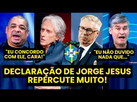 “ISSO que o JORGE JESUS FALOU EU CONCORDO! Se EU FOSSE o ANCELOTTI…” ENTREVISTA sobre a SELEÇÃO!