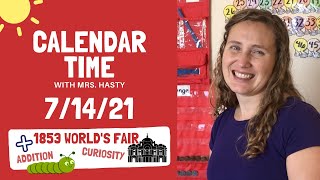 Download Lagu July 14, 2021 - Calendar Time, daily math, learning fun! - Learn at home Thumbnail