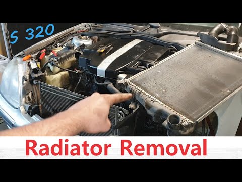 W220 Mercedes Radiator Removal S class S 320 , S 500, S 430