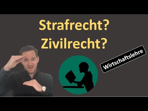 Was ist der Unterschied zwischen Strafrecht & Zivilrecht?