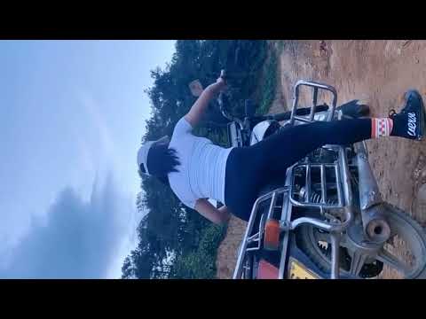 go to the hills with a curved beam motorbike