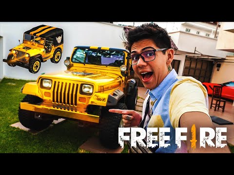 ¡COMPRÉ LA JEEP DORADA DE FREE FIRE REAL! - [ANTRAX] ☣
