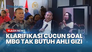 Klarifikasi Cucun seusai Sebut MBG Tak Butuh Ahli Gizi, Singgung soal Dinamika Pengawasan DPR
