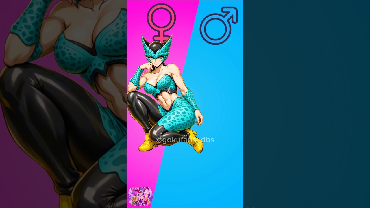 Dragon ball character z gender swap fusion #shorts #dbs #goku #dragonball