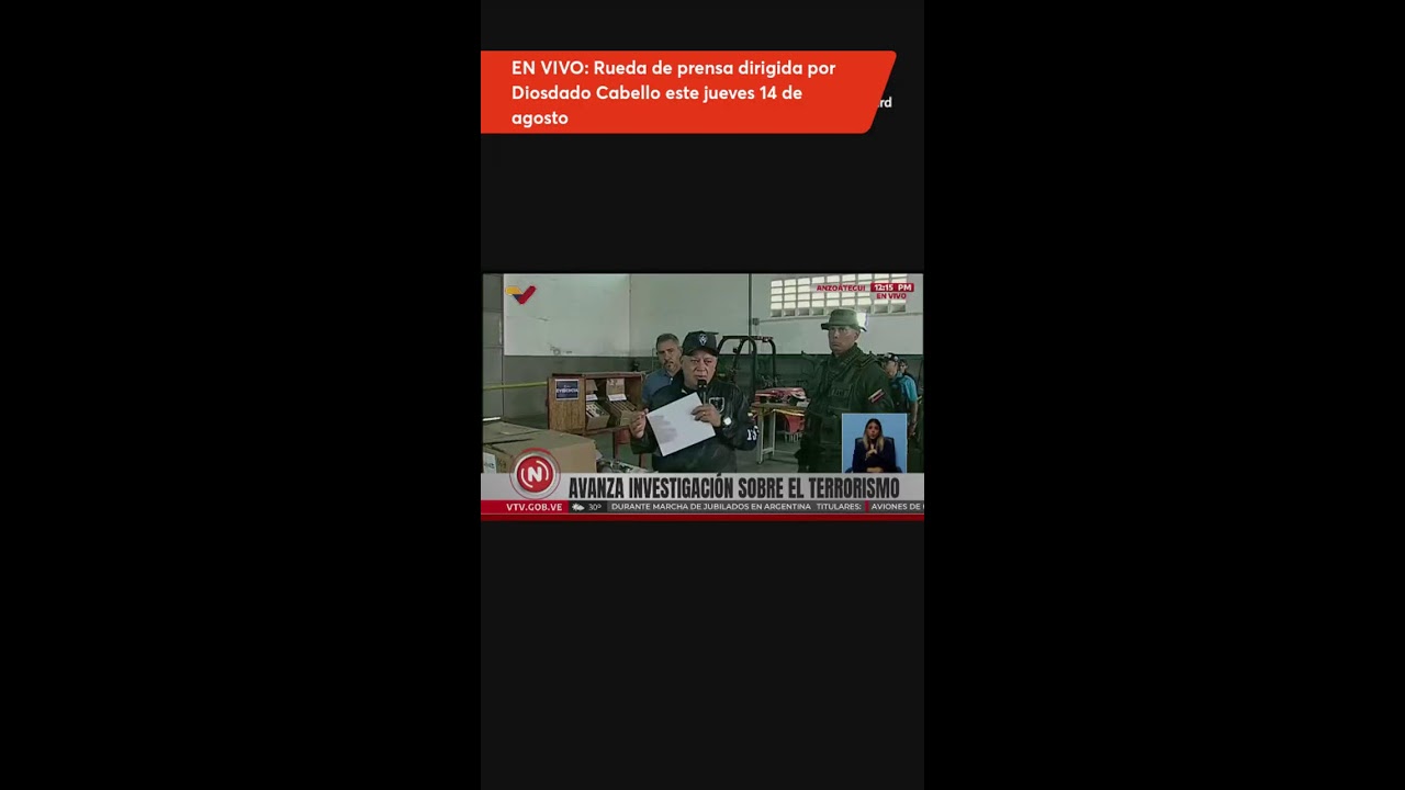 REVELACIONES IMPORTANTES RUEDA DE PRENSA DIOSDADO CABELLO