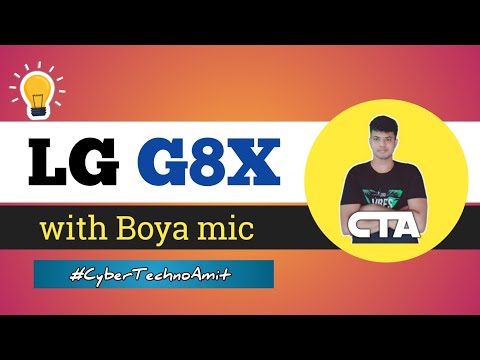 LG G8X ( main camera ) and Boya mic connection | Boya mic test | boya m1 |#shorts  #CyberTechnoAmit