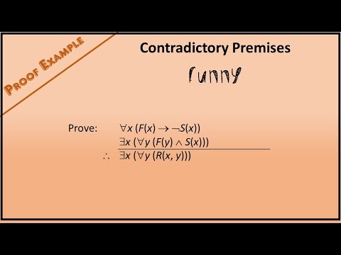 Predicate Logic Proof Example 6: Using the Contradictory Premises Rule