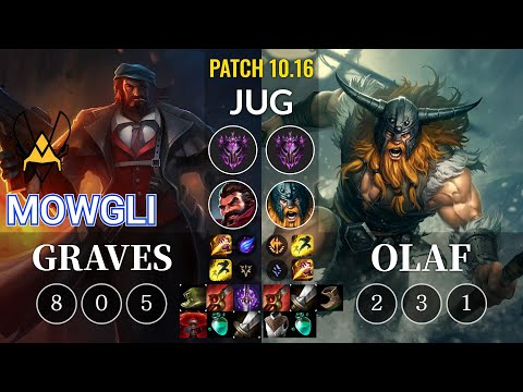 VIT Mowgli Graves vs Olaf Jungle - KR Patch 10.16