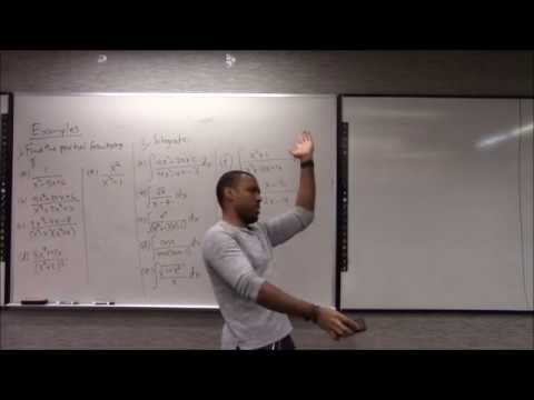 Math 1207-R04 Lecture 8 - Partial Fractions examples
