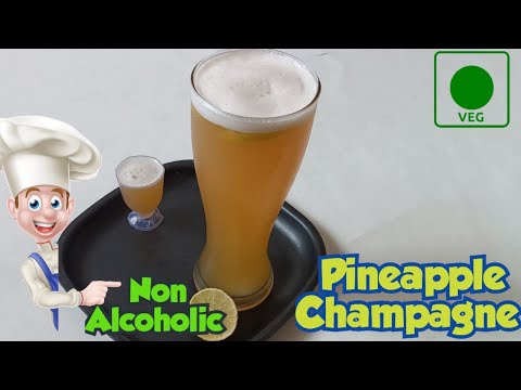 Summer Special Pineapple Champagne Recipe  | Homemade Fizzy Pineapple Champagne