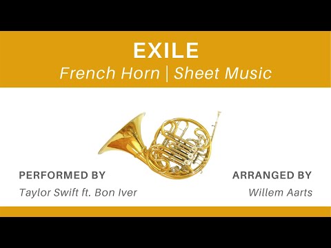 Exile - Taylor Swift ft. Bon Iver | French Horn | Sheet Music