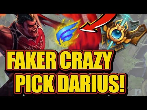 SKT T1 Faker Soloq Darius Mid - Faker Wants to Destroy With Darius