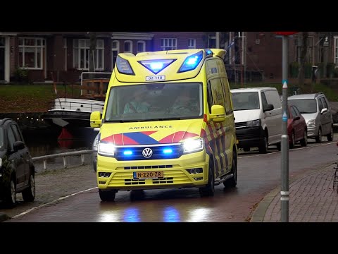 [Luchthoorn] A1, Otaris CR Ambulance 02-118 Dokkum naar melding