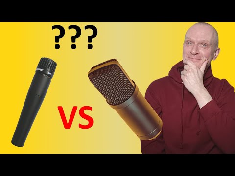 Your first home studio microphone : dynamic or condenser?