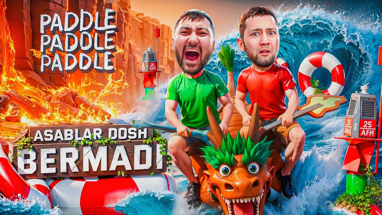 Asablar dosh bermadi! Bu qayiqni kim boshqaradi? (PADDLE PADDLE PADDLE)