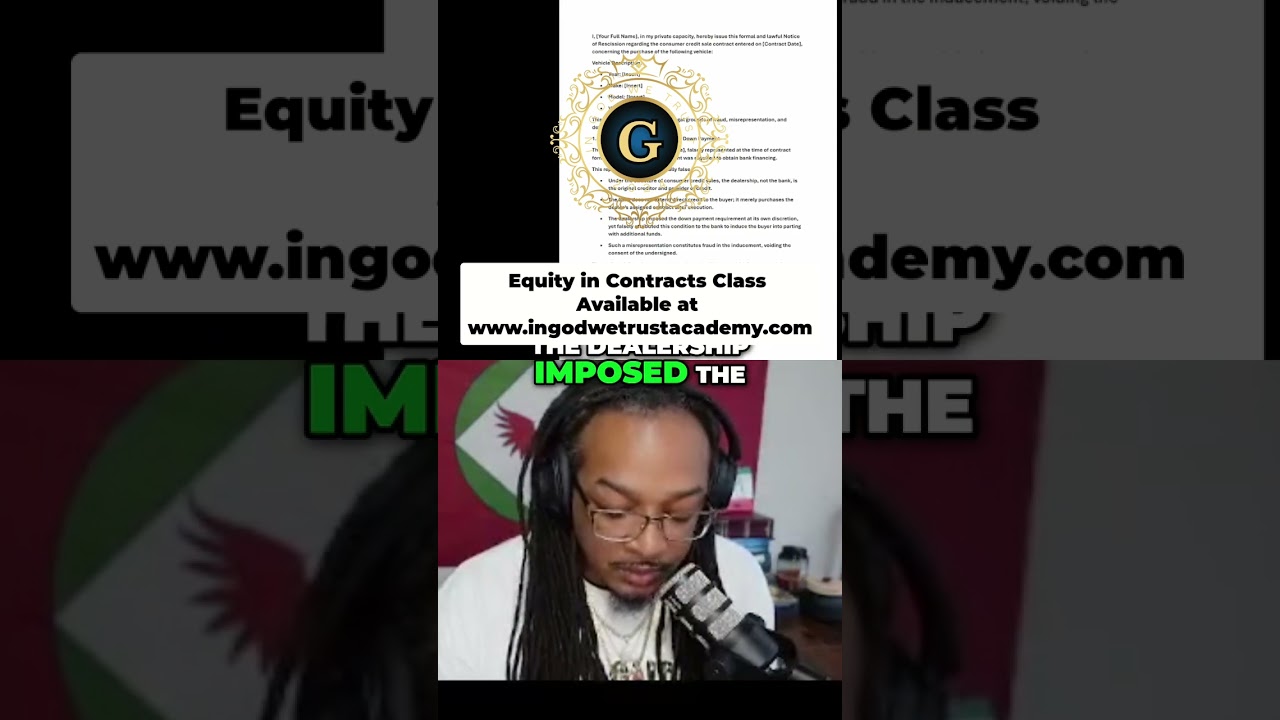 Rescission Notice: Legally Reclaim Your Vehicle Purchase