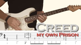 CREED - My Own Prison, guitar lesson with TABs