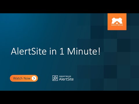 Alertsite In 1 Minute