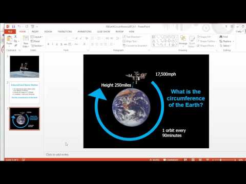 TES Maths ROTW 87 - ISS Earth Circumference