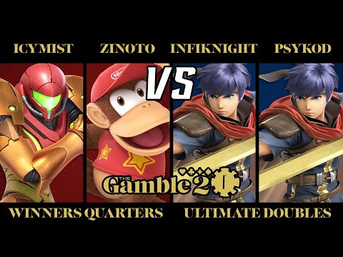 The Gamble 2 - IcyMist (Samus) & Zinoto (Diddy Kong) vs. Infiknight (Ike) & PsyKoD (Ike) - Doubles