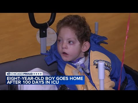 8-year-old boy with rare genetic condition goes home after 100 days in Lurie Children's ICU