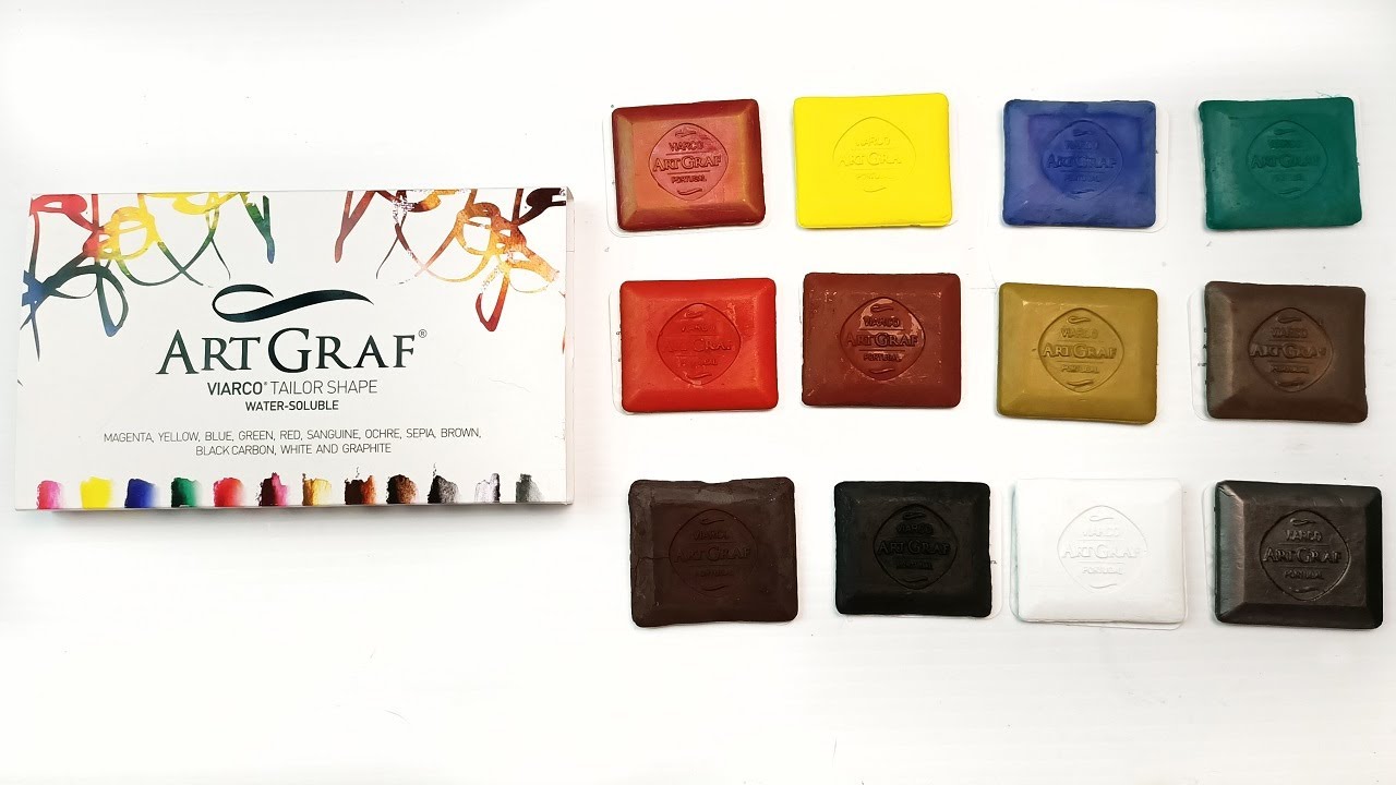Viarco ArtGraf Tailor Shape 12 Set Review - Unboxing, First Impressions, Swatching and Painting!