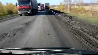 preview picture of video 'Дорога Омск Курган,19 км до Бердюжье'