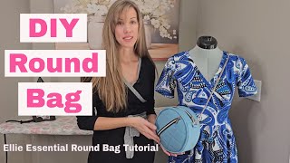 How to Sew a Round Bag with Piping 👜 Intermediate Bag Making Tutorial