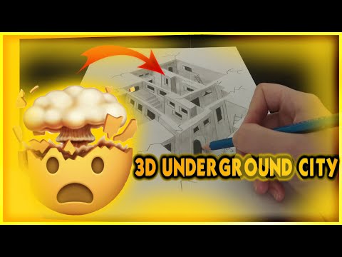 Drawing an underground city in 3D