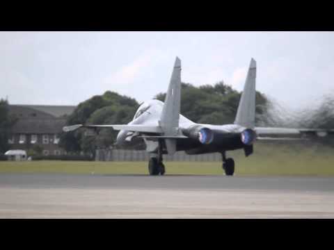 SUKHOI SU30 Taking Off From RAF Coningsby 28-07-2015